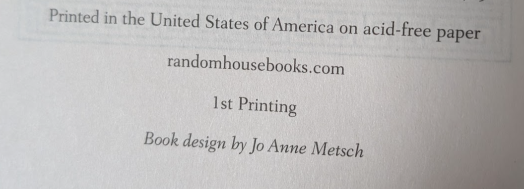 Printed in the United States of America on acid-free paper randomhousebooks.com 1st Printing Book design by Jo Anne Metsch