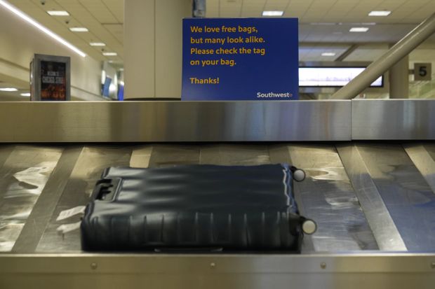 At Southwest Airlines, checked bags will no longer fly for free