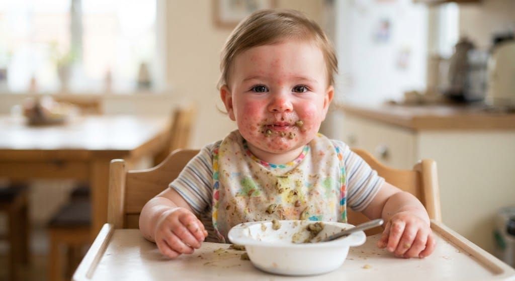 My baby develops rashes when eating Aubergine - is this an allergy?
