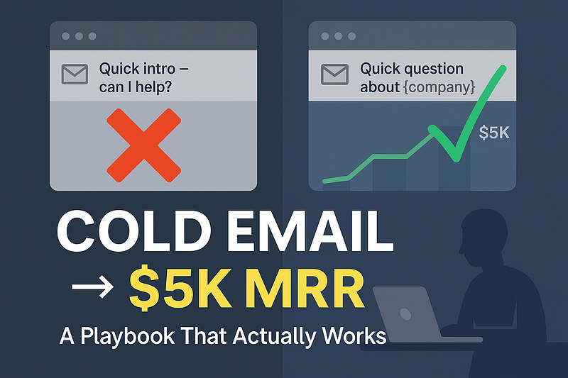 Cold Outreach to $5K MRR: The Email Playbook for B2B Service Businesses