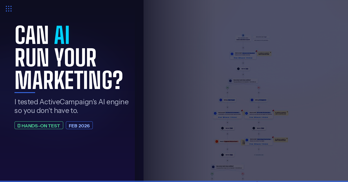 ActiveCampaign for Solopreneurs: Can AI Actually Run Your Email Marketing?