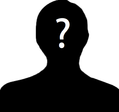 Silhouette of a person with a question mark in front of the head