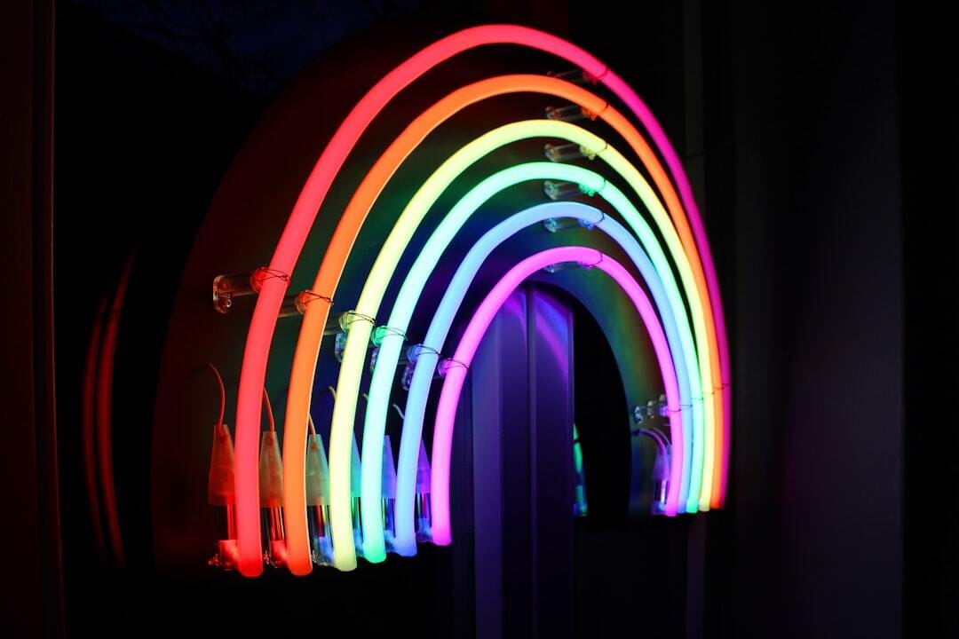 neon rainbow