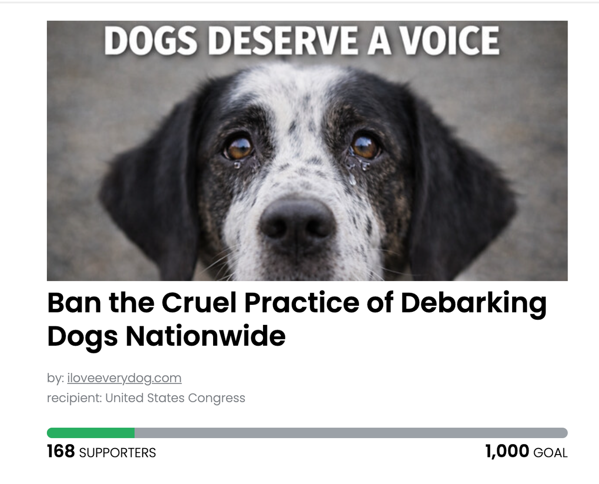 Animal Actions - Ban Debarking Practices in the U.S.