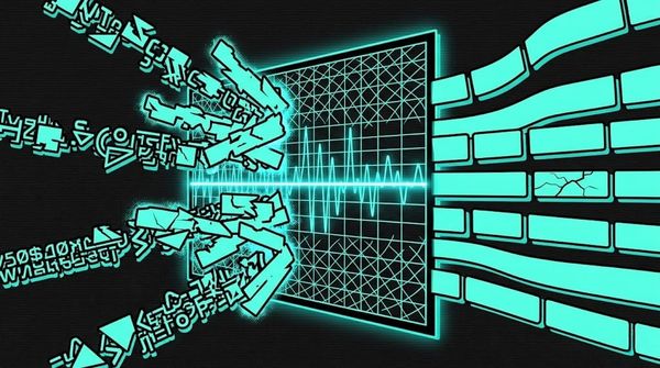 Raw broken input going into a waveform filter and producing a coherent result.