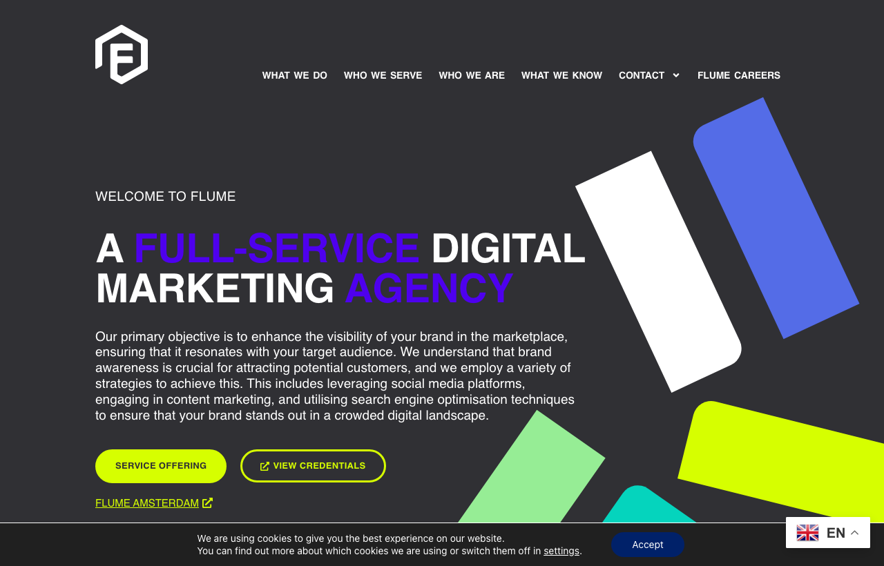 Flume Digital Marketing homepage