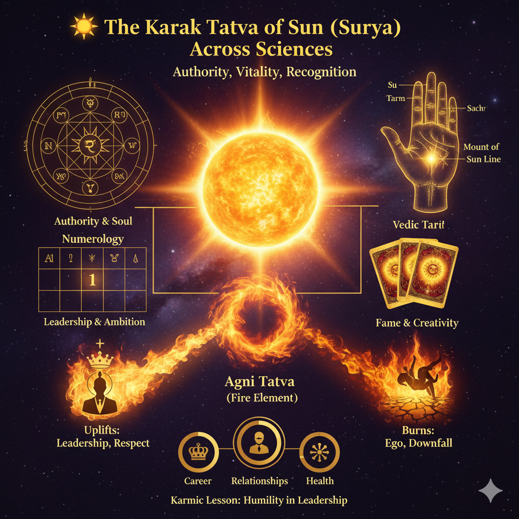 🌞 The Karak Tatva of Sun (Surya) Across Sciences