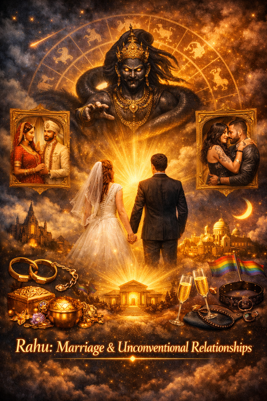 Rahu in Marriage — Damage, Inter-Cultural Unions, and Unconventional Relationships