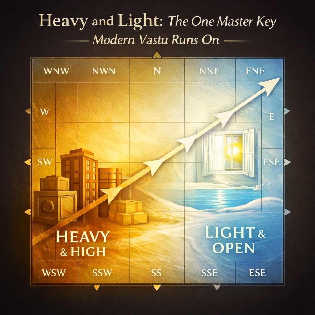 ⚖️ Heavy and Light: The One Master Key Modern Vastu Runs On