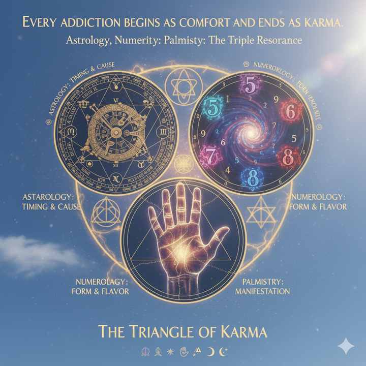 ⚖️ Breaking the Pattern: Addiction as a Karmic Cycle Across Astrology, Numerology & Palmistry (Addiction & Karma – Part 4)