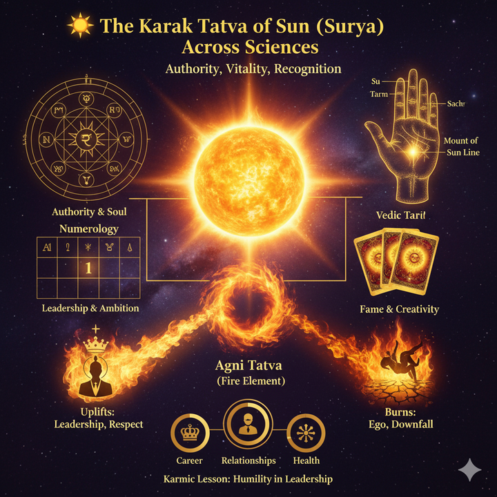 🌞 The Karak Tatva of Sun (Surya) Across Sciences