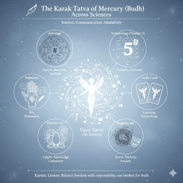 🪶 The Karak Tatva of Mercury (Budh) Across Sciences