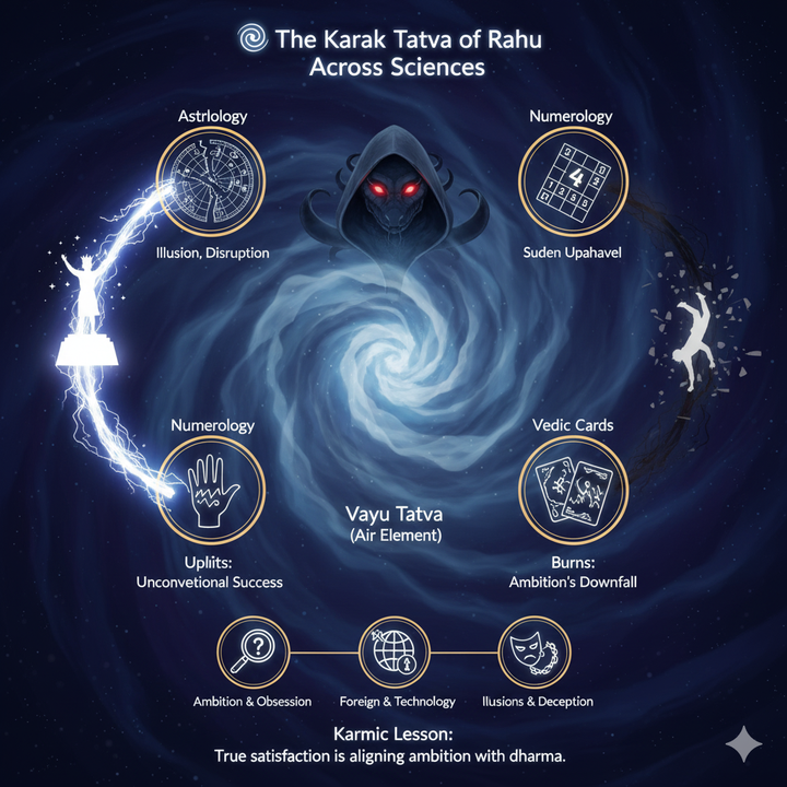 🌀 The Karak Tatva of Rahu Across Sciences