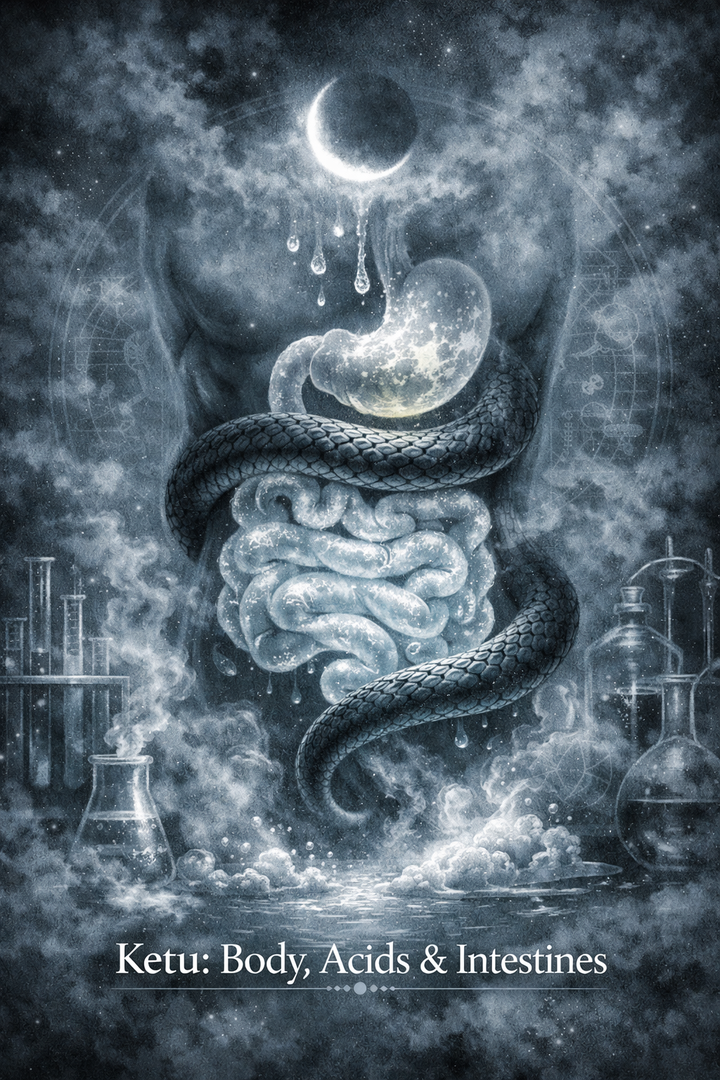 Ketu and the Body — Acids, Intestines, and the Smaller-Organ Rule
