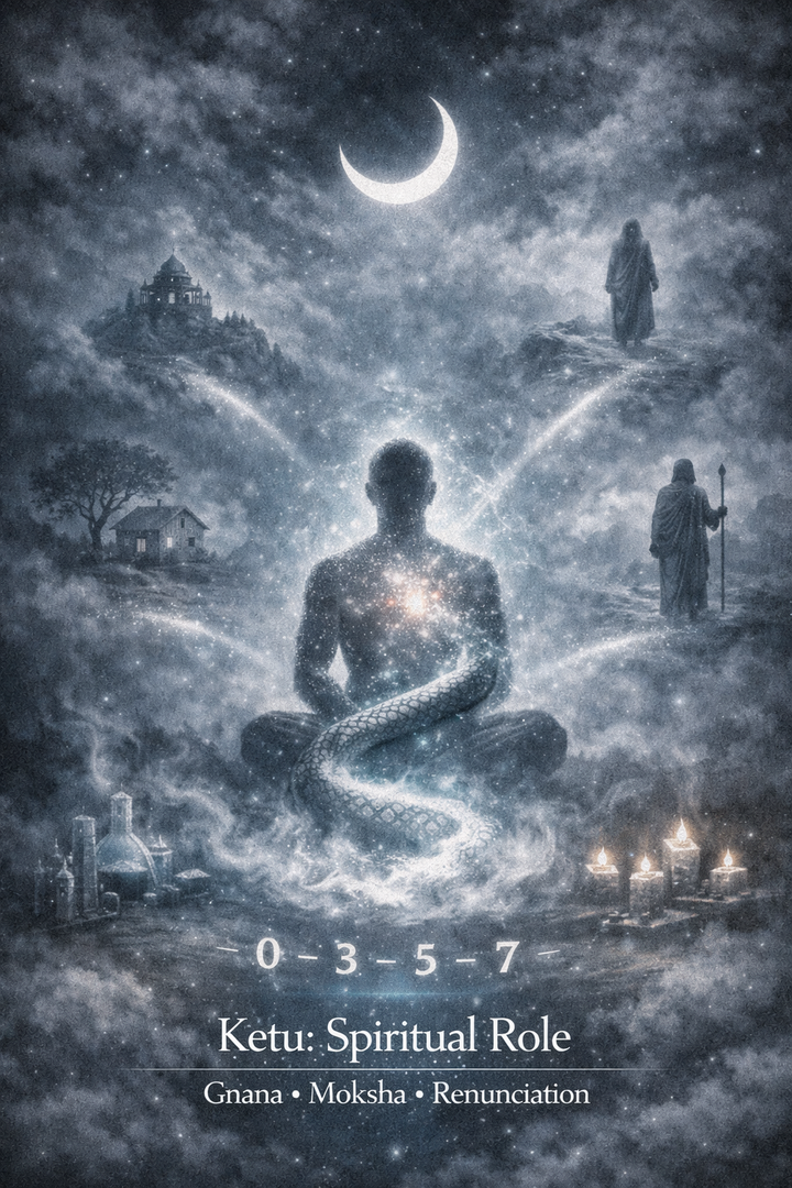 Ketu's Spiritual Role — Enlightenment, Moksha, and the Contemplative Path