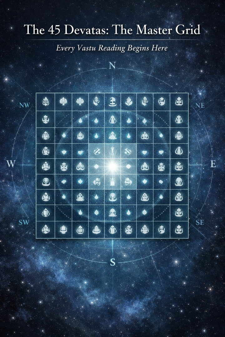 🕉️ The 45 Devatas: The Master Grid Every Vastu Reading Begins With