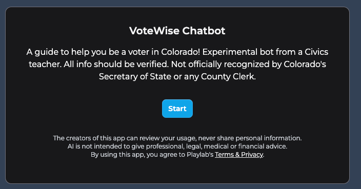 VoteWise Colorado: Playlab Case Study