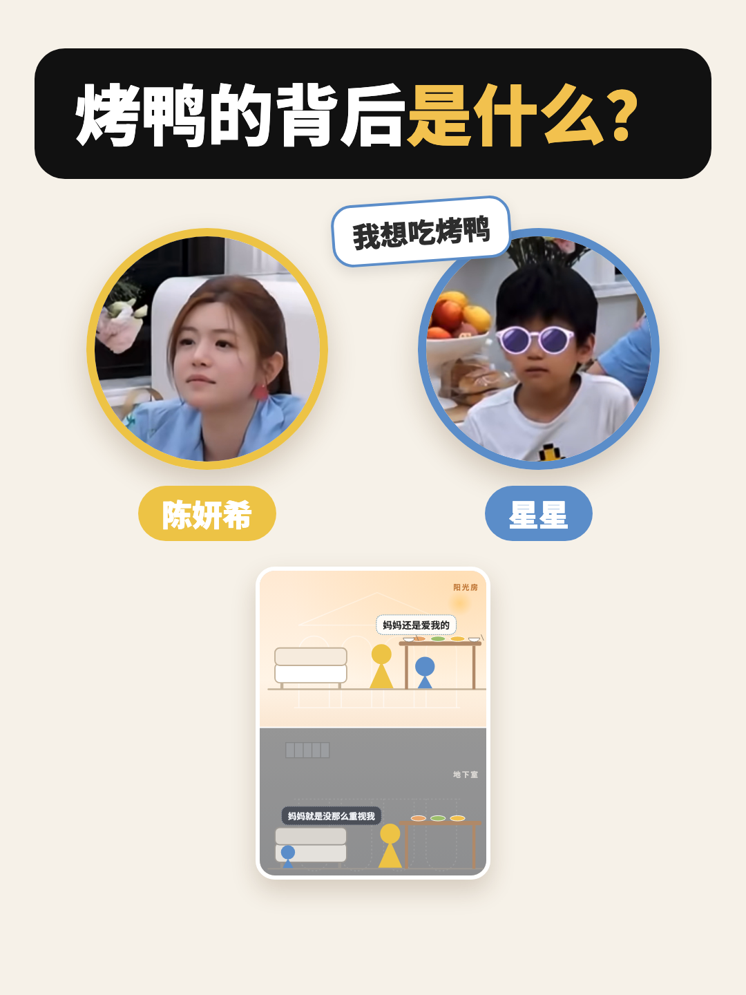 陈妍希妈妈，怎样弄懂烤鸭背后是什么？