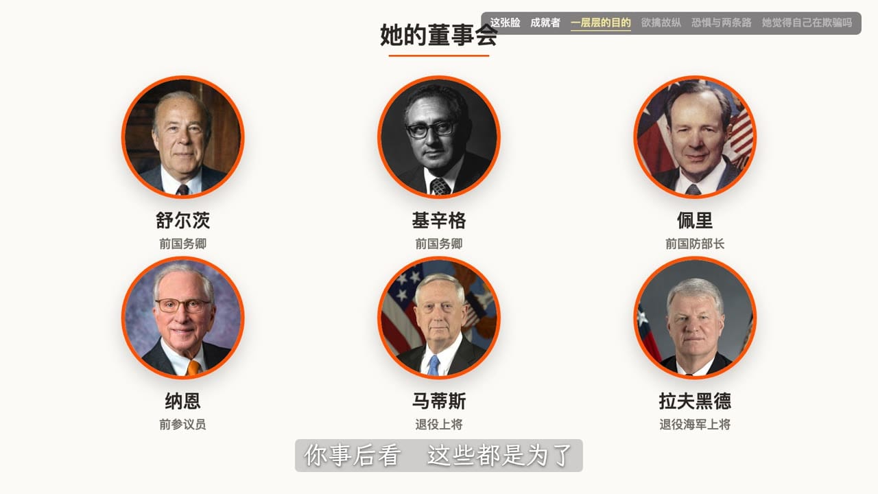 她的董事会
