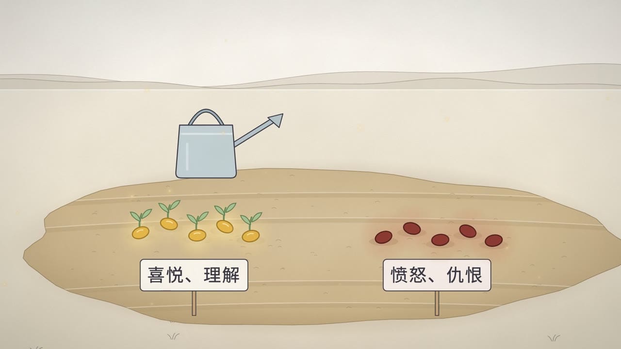 心像一块地:喜悦、理解的种子,愤怒、仇恨的种子
