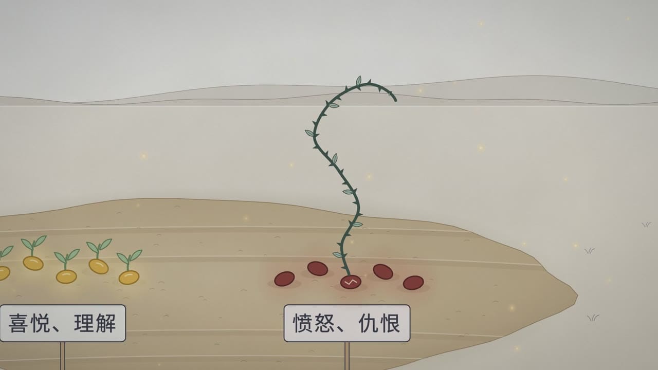 愤怒仇恨的种子被浇灌,长出带刺的藤
