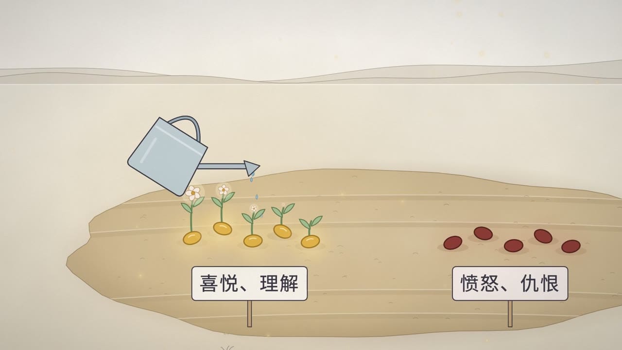 有意识地浇灌喜悦、理解的种子
