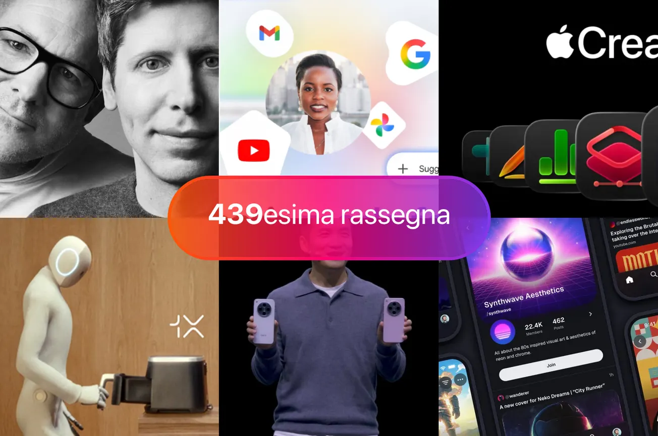 Device di Altman+Ive, Google Personal Intelligence, Apple Creator Studio, il meglio della settimana