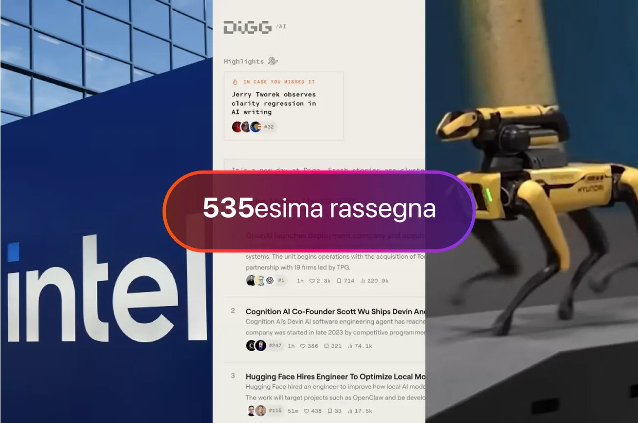 Apple torna da Intel, il rilancio di Digg, il TIG di Google