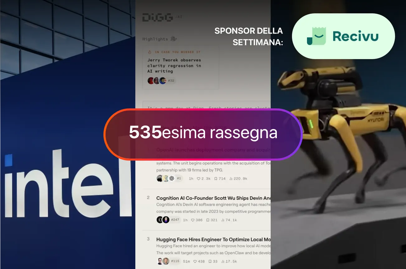 Apple torna da Intel, il rilancio di Digg, il TIG di Google