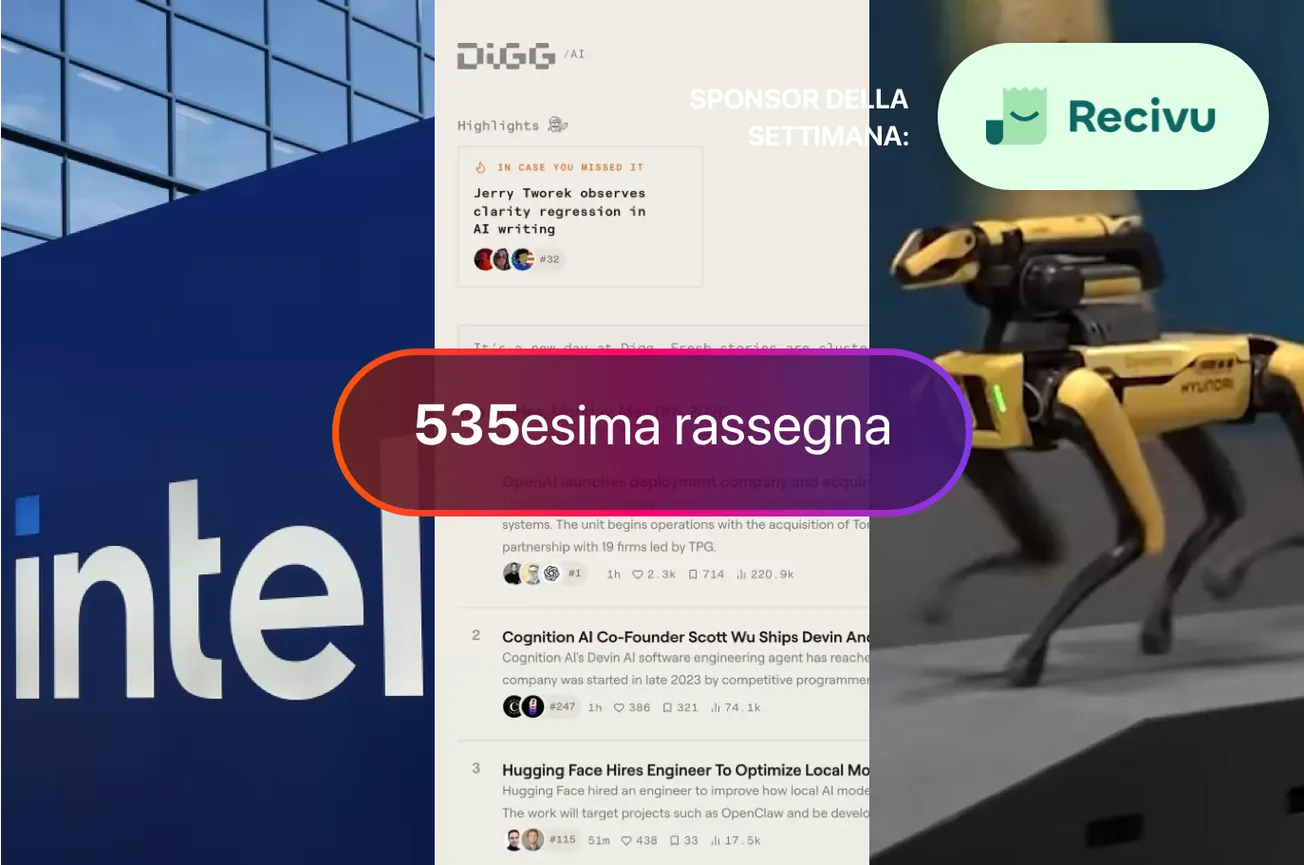 Apple torna da Intel, il rilancio di Digg, il TIG di Google