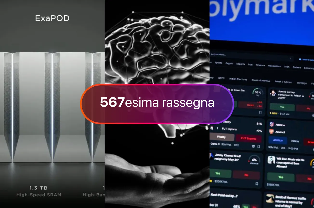 Tesla che presenta Megapod, Perplexity che lancia Brain, le scommesse finte di Polymarket