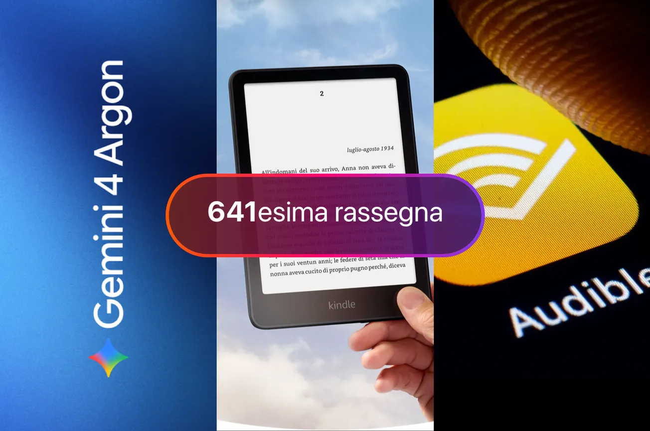 Google lancia Gemini 4 Argon, Amazon ridisegna i Kindle, l'AI di Audible nei libri