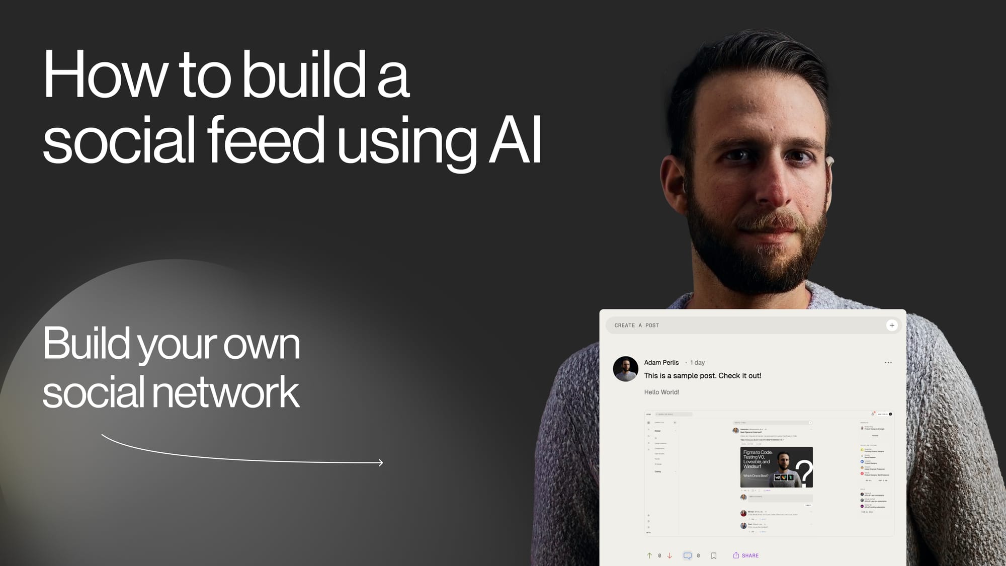 How to Create an App with AI (No Coding) Part 7 – Social Feed