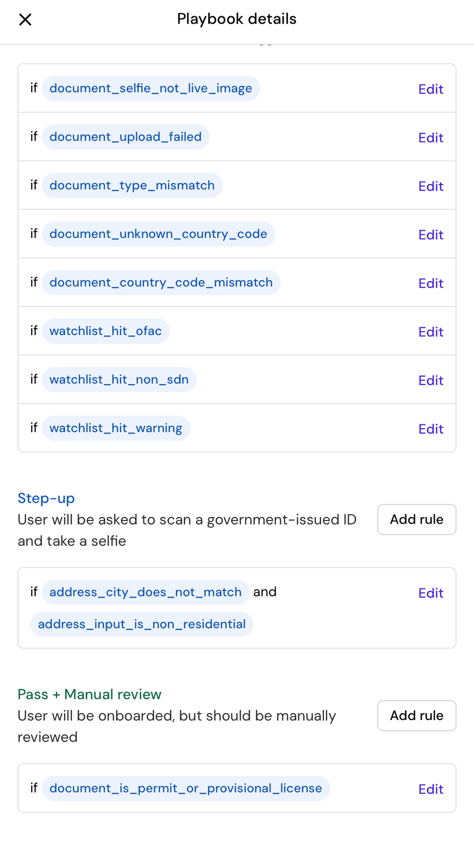 Playbook Rules Engine
