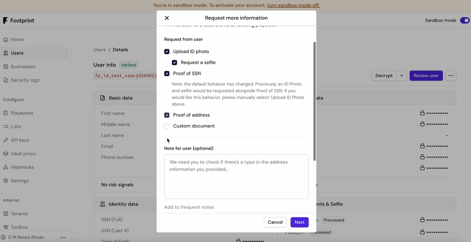 Multi-document requests for information