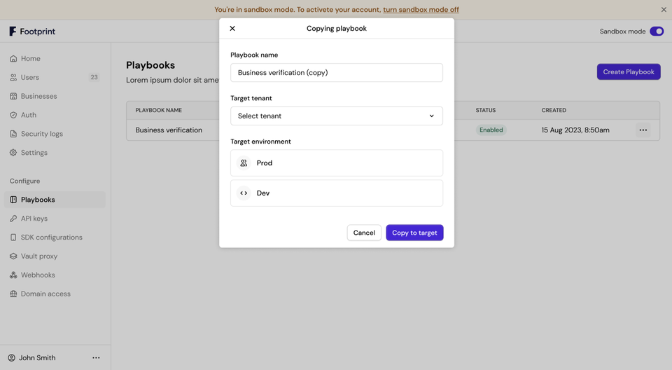 Copy/Duplicate Playbooks