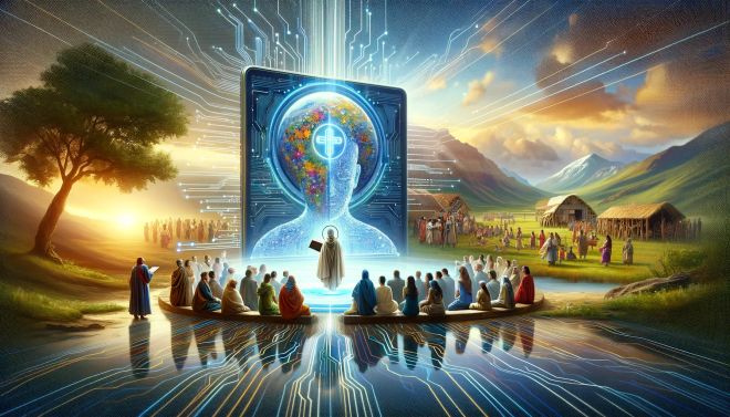 Image of: I asked AI how it could help Christians share more Jesus with more people.