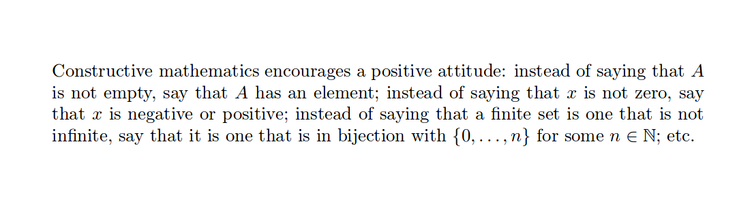 接受構造主義數學的五個階段