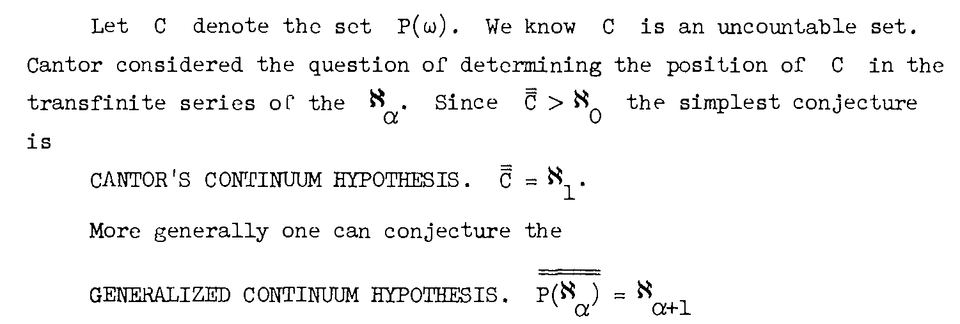 也談連續統假設