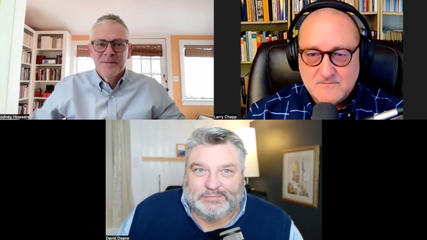 David Deane, Rodney Howsare and Larry Chapp discuss the development of doctrine as well as modern politics
