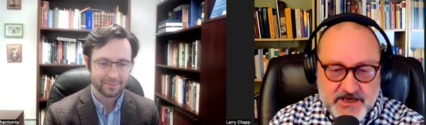 Dr. Thomas Harmon discusses his new book on St. Augustine with Larry Chapp