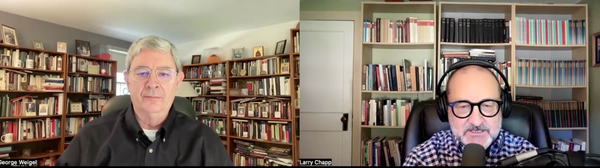 George Weigel joins Larry Chapp to discuss his latest book:  "Pomp, Circumstance, and Unsolicited Advice"