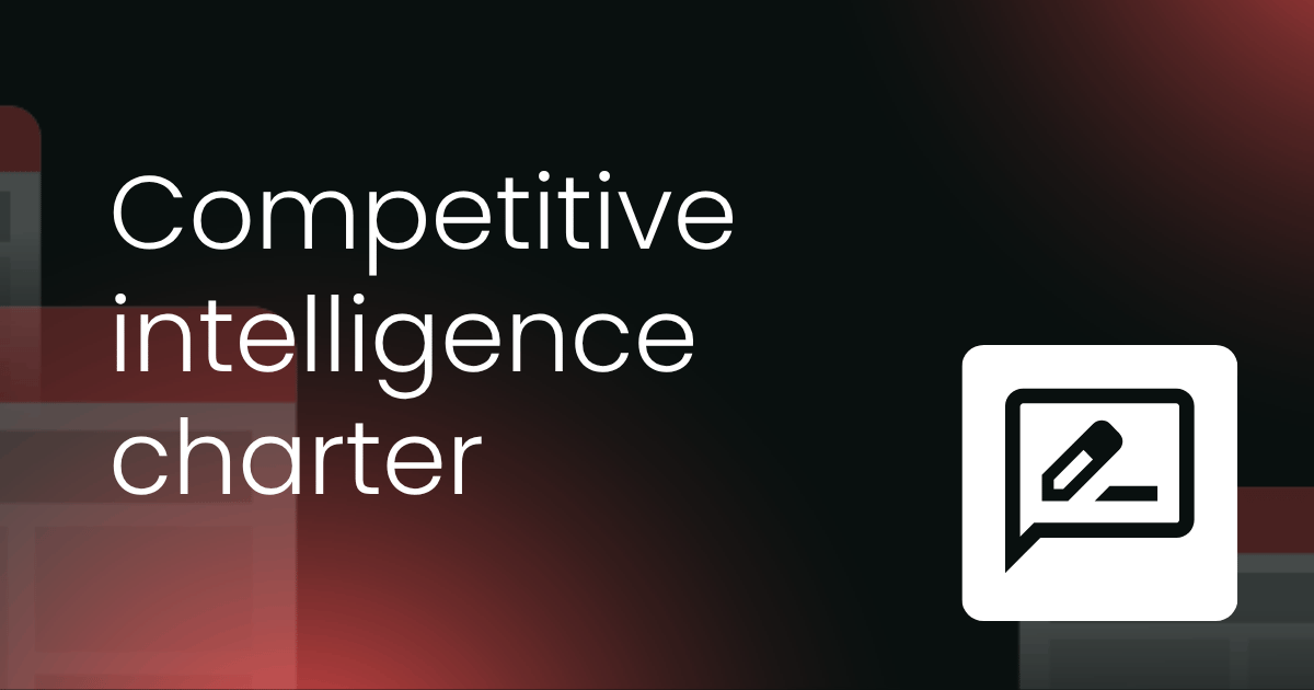 Competitive intelligence charter template