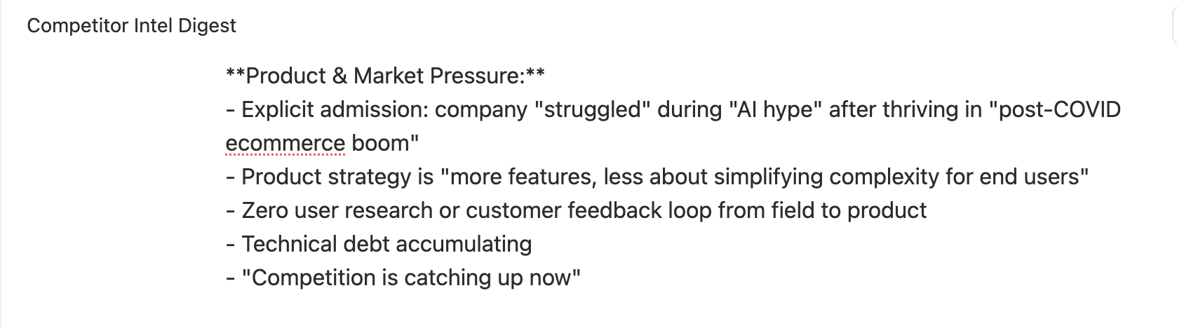 A Product Marketing Engineer’s guide to automated competitive intelligence