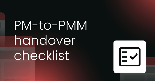 PM-to-PMM  handover checklist