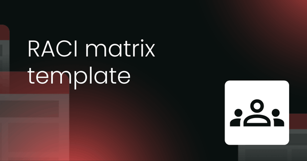 RACI matrix template