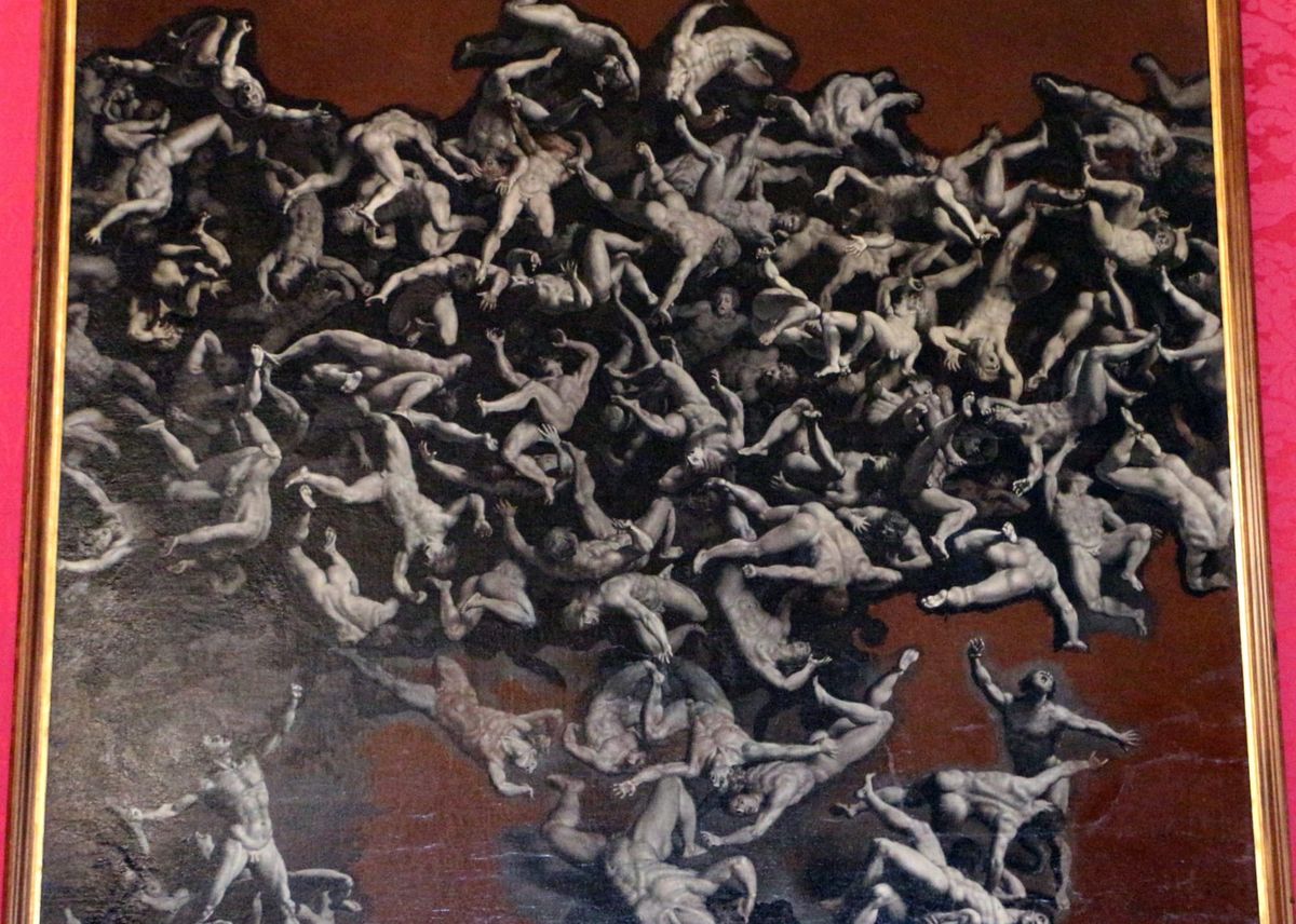 Andrea Commodi, "Der Fall der rebellischen Engel" ("La caduta degli angeli ribelli"), Francesco Bini, CC BY-SA 4.0, via Wikimedia Commons