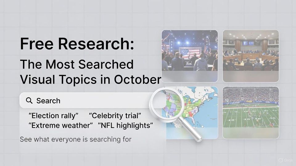 Free Research: The Most Searched Visual Topics in October