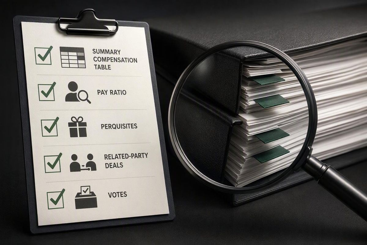 A Checklist For Reading A Proxy Statement's Executive Pay Table