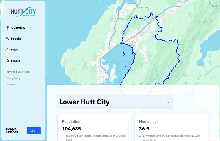 How to find out how many people live in Lower Hutt